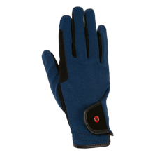 Rukavice jezdecké Professional HKM, černá/navy